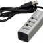 USB2.0 хаб Hoco HB1 4 порта серый