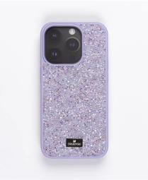 Накладка для i-Phone 15 Pro 6.1" Swarovski сиреневая