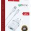 Сетевое зар. устр. Hoco C12Q с шнуром Type-C 1USB QC3.0 2.4A белое