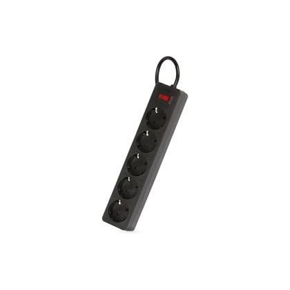 Сетевой фильтр Smartbuy One, 10А, 2 200 Вт, 5 розеток, длина 5,0 м, черный (SBSP-50-K)/35
