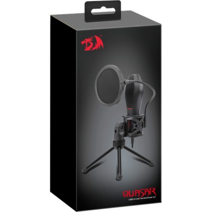 Микрофон конденсаторный для стримов Redragon Quasar GM200 черный