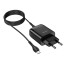 Сетевое зар. устр. Hoco C72Q с шнуром Micro 1USB QC3.0 18W черное