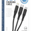 Usb Кабель-зарядка Hoco X47 3в1 Micro/Lightning/Type-C 25см чёрный