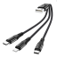 Usb Кабель-зарядка Hoco X47 3в1 Micro/Lightning/Type-C 25см чёрный