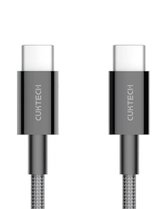 Usb Кабель-зарядка Type-C на Type-C Cuktech CTC315P 3A 60W 1.5м серый