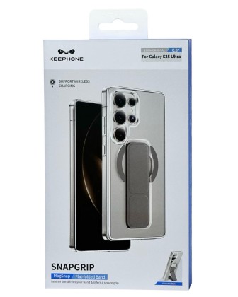 Накладка для Samsung Galaxy S25 Ultra Keephone SnapGrip Magsnap прозрачный