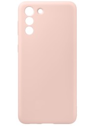 Накладка для Samsung Galaxy S21FE Silicone cover без логотипа пудро