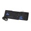 Проводной комплект клавиатура+мышь Smartbuy ONE черно-синий (SBC-230346-KB)