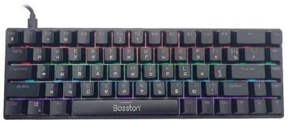 Клавиатура проводная игровая Bosston MK68 черная
