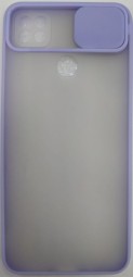 Накладка со шторкой камеры Xiaomi Redmi 9C матовая сиреневая
