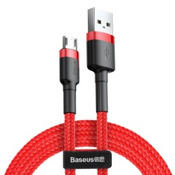 Usb Кабель-зарядка Micro Baseus Cafule 2м (CAMKLF-C09) красно-черный