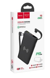 Powerbank с беспроводной зарядкой Hoco S10 10000mAh 3A 18W 1USB/USB-C черный