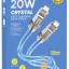 Usb Кабель-зарядка Type-C на Lightning Hoco U113 3A 20W 1м силиконовый синий