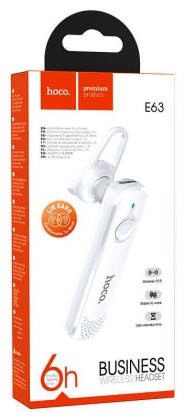 Bluetooth-гарнитура Hoco E63 BT5.0/70mAh/6ч белая