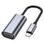 Кабель-переходник Hoco UA21 Type-C (папа) на VGA (мама) серебряный