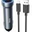 Автомобильное заряд. устр. Hoco Z54 с шнуром Micro 2USB 15W серый