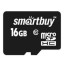 micro SDHC карта памяти Smartbuy 16GB Сlass 10 UHS-I (без адаптера)