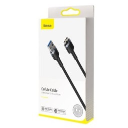 Usb3.0 Кабель-зарядка Micro-B Baseus Cafule 2.1A 1м (CADKLF-D0G) темно-серый