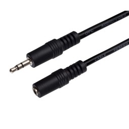 Кабель Jack 3.5mm штекер↔Jack 3.5mm гнездо Perfeo, 3m (J2202)