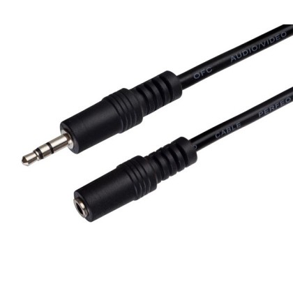 Кабель Jack 3.5mm штекер↔Jack 3.5mm гнездо Perfeo, 3m (J2202)