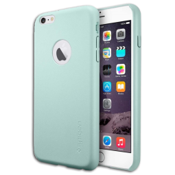 Чехол Spigen для i-Phone 6 Plus Leather Fit (PET) SGP11398 мятный
