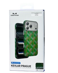 Накладка для i-Phone 17 Pro Keephone Kevlar Prague MagSnap зеленый