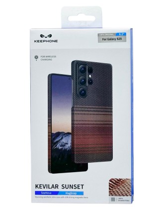 Накладка для Samsung Galaxy S25 Keephone Kevlar Sunset SeaNova MagSnap