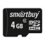 micro SDHC карта памяти Smartbuy 4GB Class 10 (с адаптером SD)