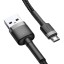 Usb Кабель-зарядка Micro Baseus Cafule 1.5A 2м (CAMKLF-CG1) серебристо-черный