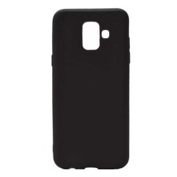 Чехол-накладка для Samsung Galaxy A6 2018 силикон матовый черный