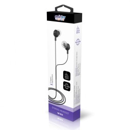 Стереонаушники внутриканальные Smartbuy Minx, чёрные, в коробке (SBE-401)