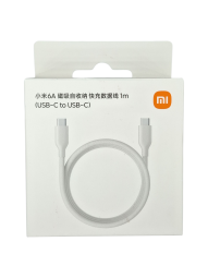 Кабель Xiaomi Magnetic Type-C Type-C 1м 6A (TPE+сталь) белый