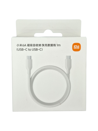 Кабель Xiaomi Magnetic Type-C Type-C 1м 6A (TPE+сталь) белый