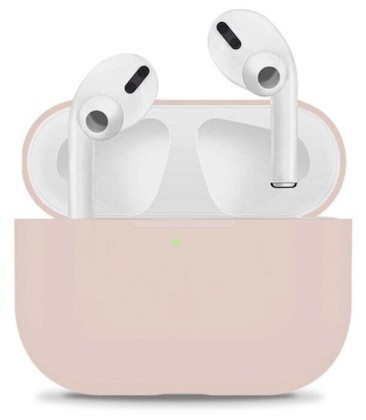 Силиконовый чехол для AirPods бежевый