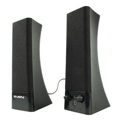 Акустическая система 2.0 Sven 235, мощность 4Вт, USB, чёрная