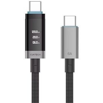 Usb Кабель-зарядка Type-C на Type-C Cuktech CTC620P 6A 2м черный