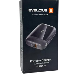 Powerbank Evelatus 10000mAh 1USB/1C 22.5W чёрный