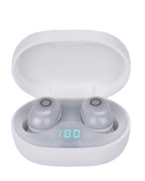 Беспроводные наушники TWS с дисплеем Earphone Y16 BT5.3/4ч/ANC/ENC белые