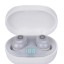Беспроводные наушники TWS с дисплеем Earphone Y16 BT5.3/4ч/ANC/ENC белые