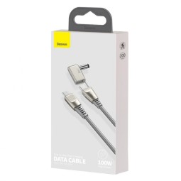 Кабель-переходник Baseus One-for-two Type-C на Type-C+DC 100W 2м (CA1T2-A0G) серый