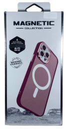 Накладка для Samsung Galaxy S23 Plus Magsafe пластик бордовый