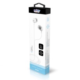 Стереонаушники внутриканальные Smartbuy Minx, белые, в коробке (SBE-402)