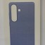 Накладка для Samsung Galaxy S25 Plus MagSafe Kindsuit Case кожанный голубой
