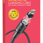 Usb Кабель-зарядка магнитный Lighting Hoco X52 Sereno 2.4A 1м силиконовый черный