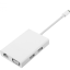 USB-C хаб Xiaomi 3USB/VGA/Gigabit Ethernet ZJQ04TM белый