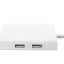 USB-C хаб Xiaomi 3USB/VGA/Gigabit Ethernet ZJQ04TM белый