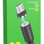 Usb Кабель-зарядка магнитный Micro Borofone BX41 Amiable 2.4A 1м силиконовый черный