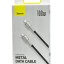 Кабель-зарядка Type-C на Type-C Baseus Cafule Metal 100W 1м CATJK-C01 черный