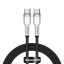 Кабель-зарядка Type-C на Type-C Baseus Cafule Metal 100W 1м CATJK-C01 черный