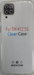 Чехол-накладка силикон 1.0мм Samsung Galaxy A12 прозрачный